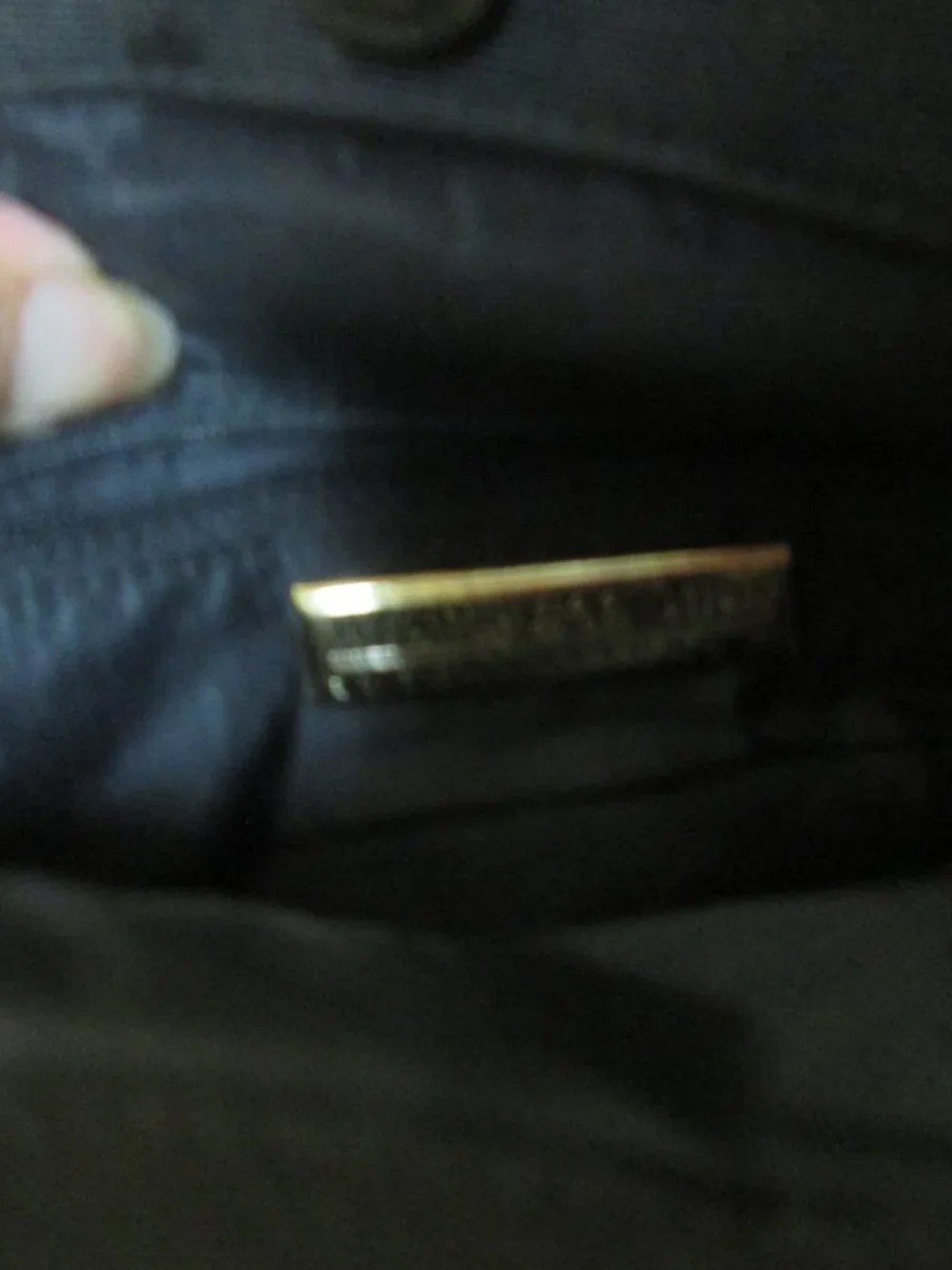 Vtg glam evening bag black metalic gold trim Whitting and Davis